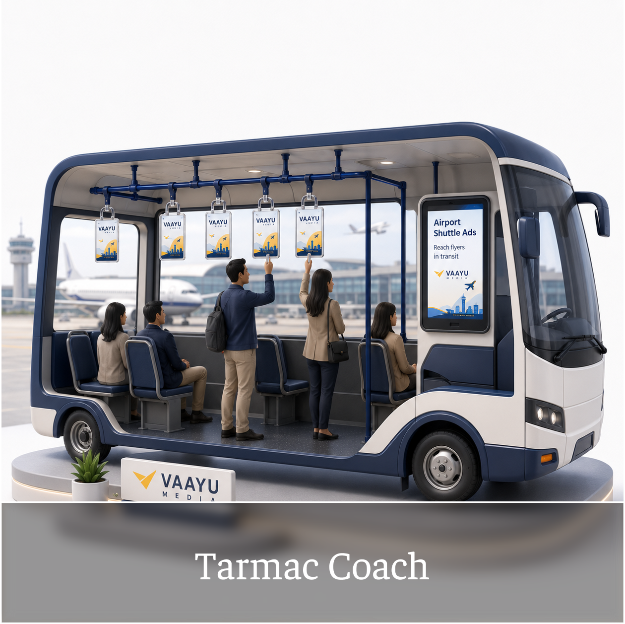 Tarmac Coach airline advertising format